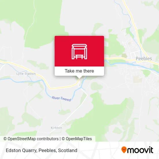 Edston Quarry, Peebles map