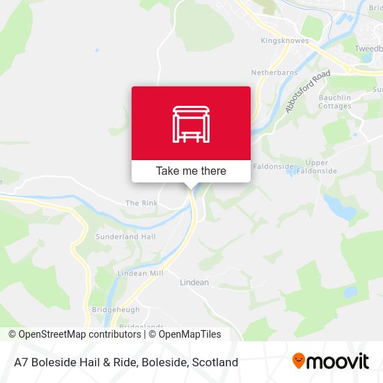 A7 Boleside Hail & Ride, Boleside map