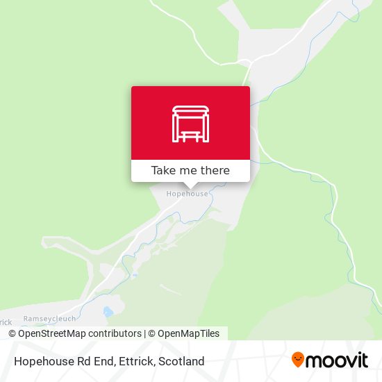 Hopehouse Rd End, Ettrick map