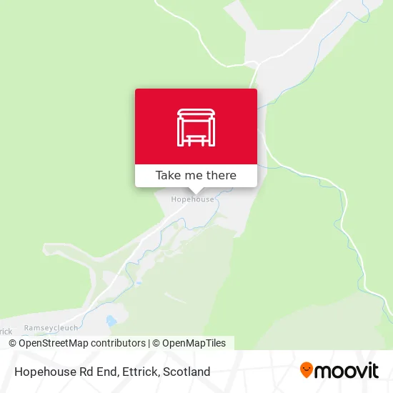 Hopehouse Rd End, Ettrick map