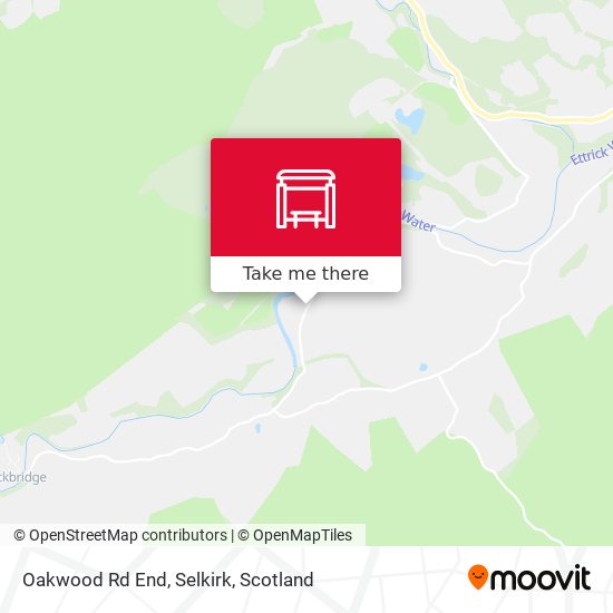 Oakwood Rd End, Selkirk map
