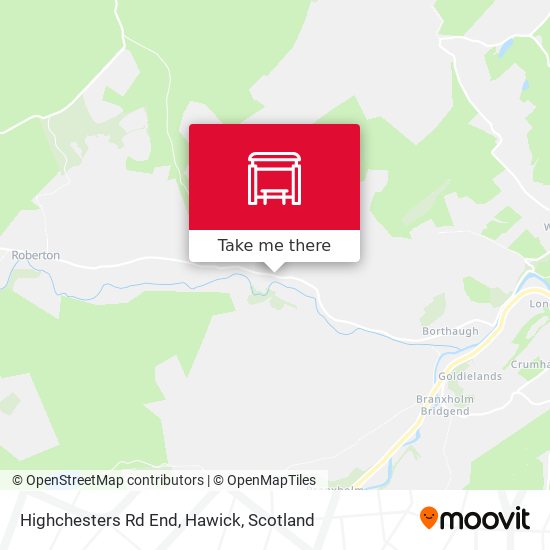 Highchesters Rd End, Hawick map