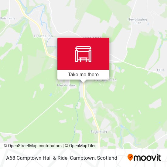 A68 Camptown Hail & Ride, Camptown map