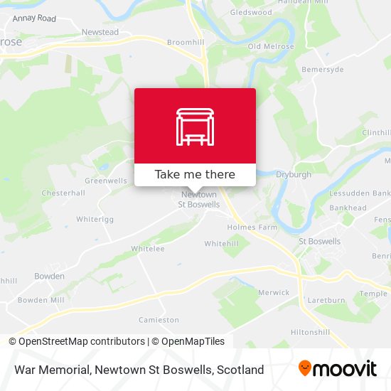 War Memorial, Newtown St Boswells map