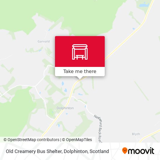 Old Creamery Bus Shelter, Dolphinton map