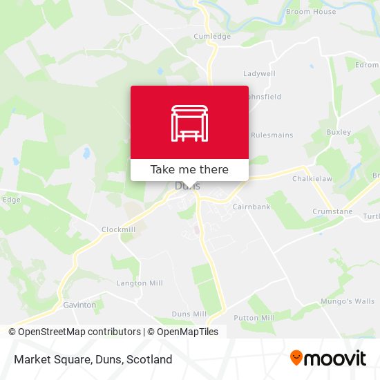 Market Square, Duns map