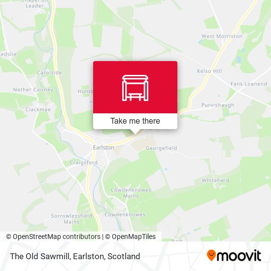 The Old Sawmill, Earlston map