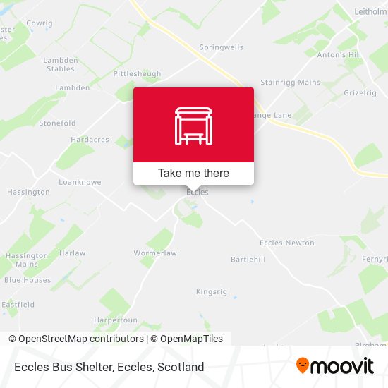 Eccles Bus Shelter, Eccles map