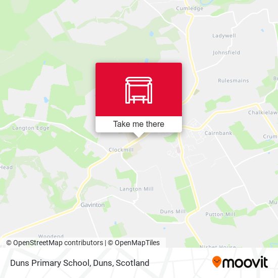 Duns Primary School, Duns map