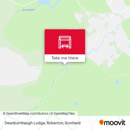 Deanburnhaugh Lodge, Roberton map