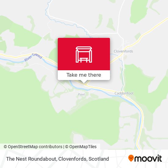 The Nest Roundabout, Clovenfords map