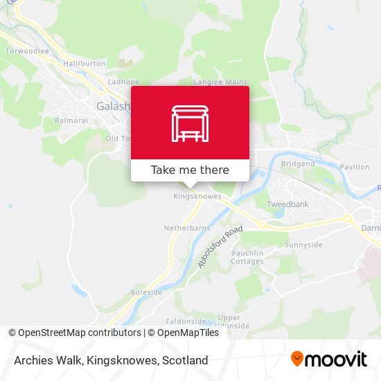 Archies Walk, Kingsknowes map