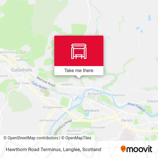 Hawthorn Road Terminus, Langlee map