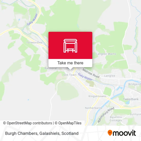 Burgh Chambers, Galashiels map