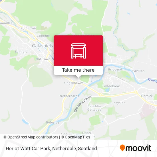 Heriot Watt Car Park, Netherdale map