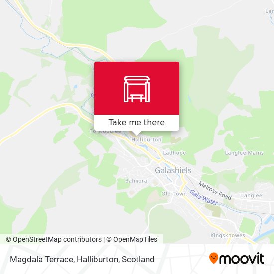 Magdala Terrace, Halliburton map