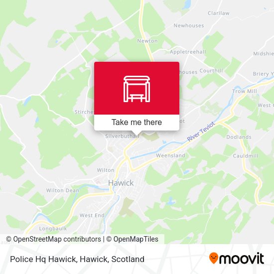 Police Hq Hawick, Hawick map