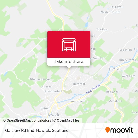 Galalaw Rd End, Hawick map
