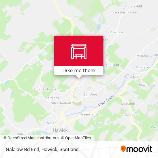 Galalaw Rd End, Hawick map