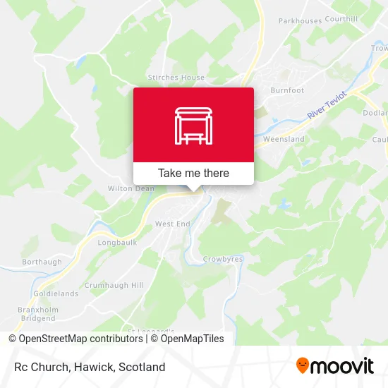 Rc Church, Hawick map
