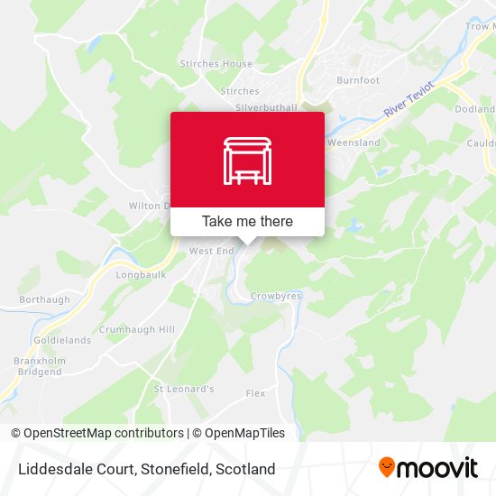 Liddesdale Court, Stonefield map