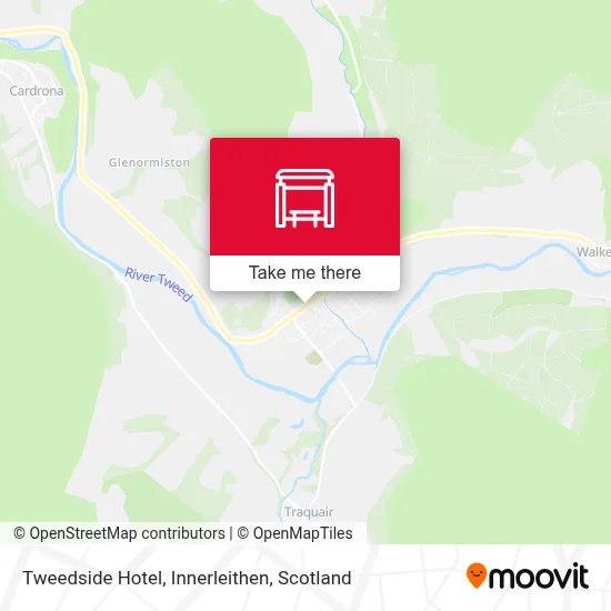Tweedside Hotel, Innerleithen map