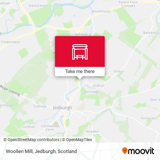Woollen Mill, Jedburgh map