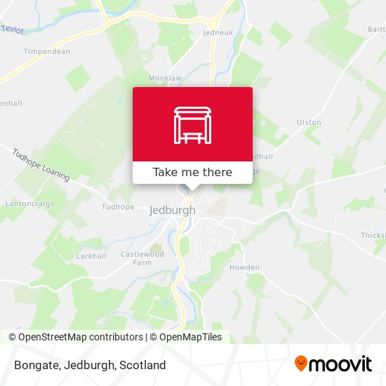 Bongate, Jedburgh map