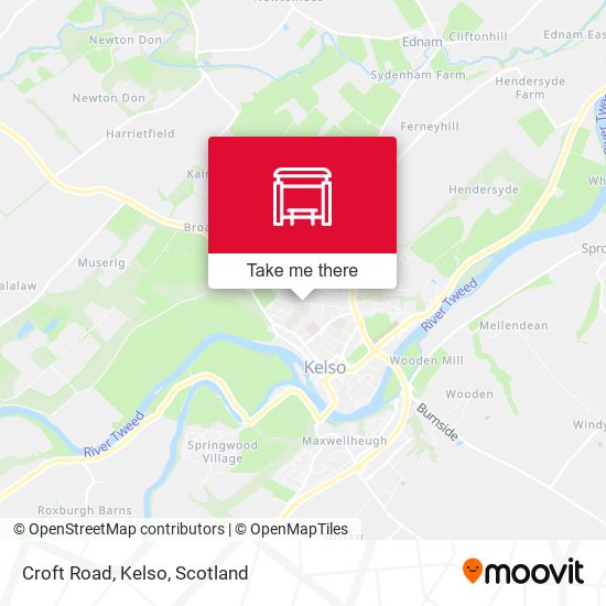 Croft Road, Kelso map