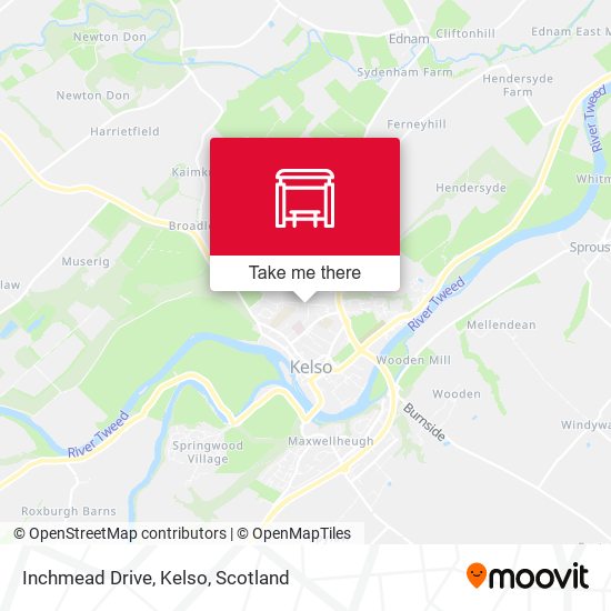 Inchmead Drive, Kelso map