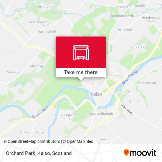 Orchard Park, Kelso map