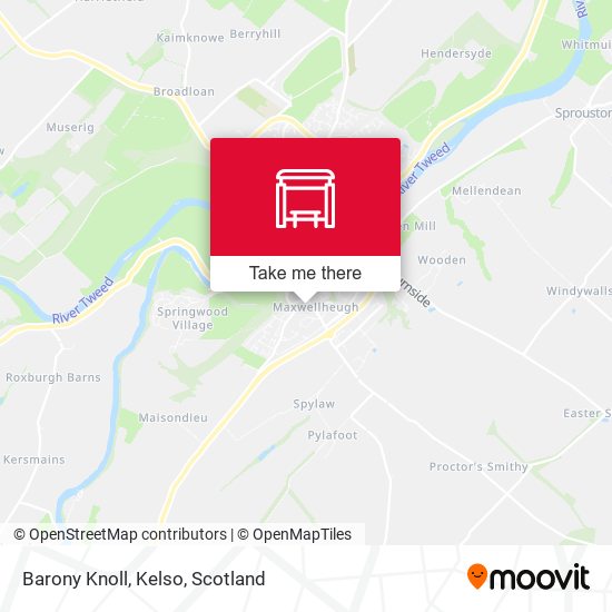 Barony Knoll, Kelso map
