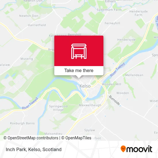 Inch Park, Kelso map