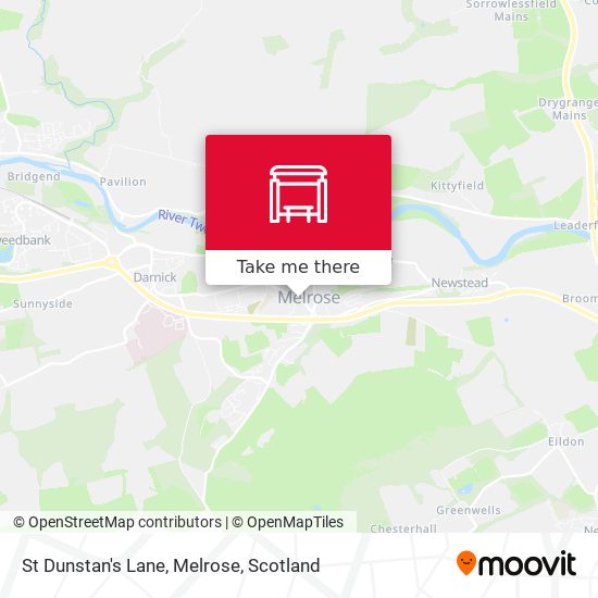St Dunstan's Lane, Melrose map