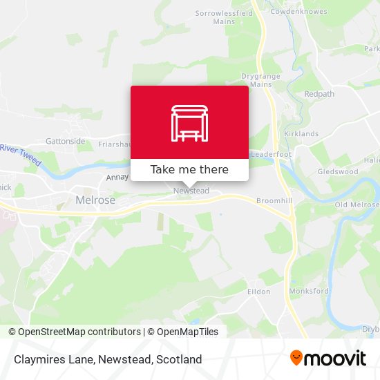 Claymires Lane, Newstead map
