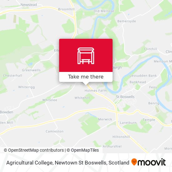 Agricultural College, Newtown St Boswells map