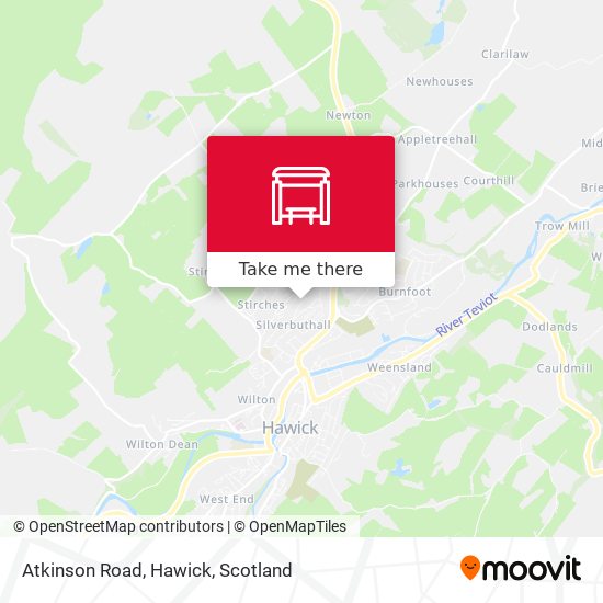 Atkinson Road, Hawick map