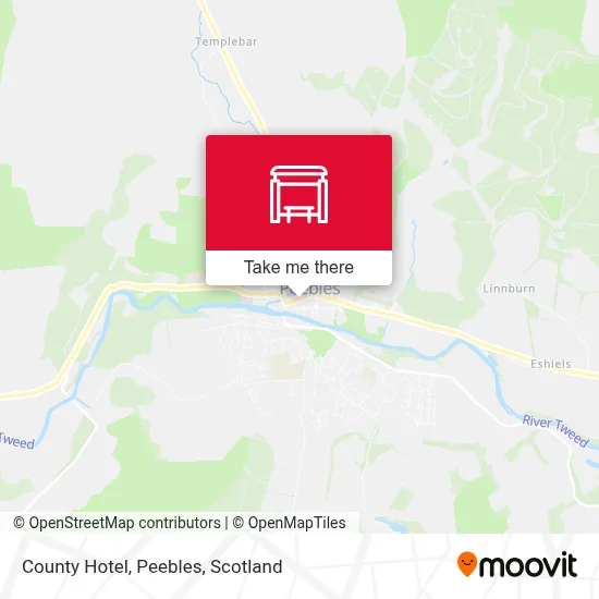 County Hotel, Peebles map