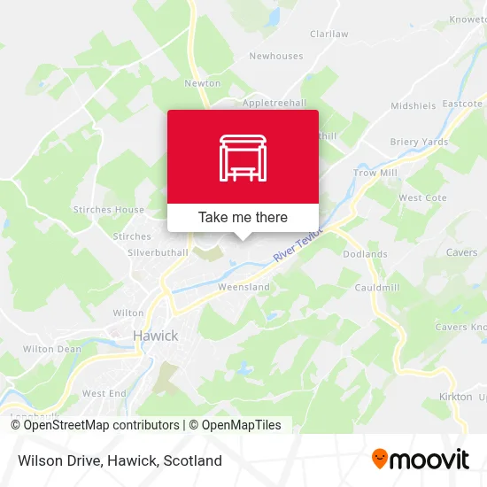 Wilson Drive, Hawick map