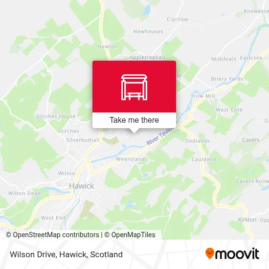 Wilson Drive, Hawick map