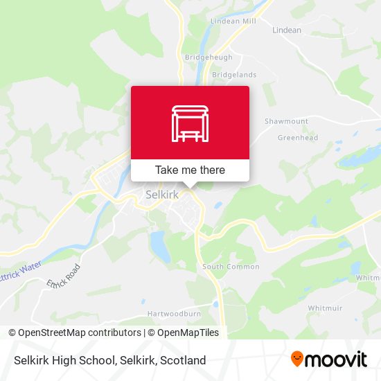 Selkirk High School, Selkirk map