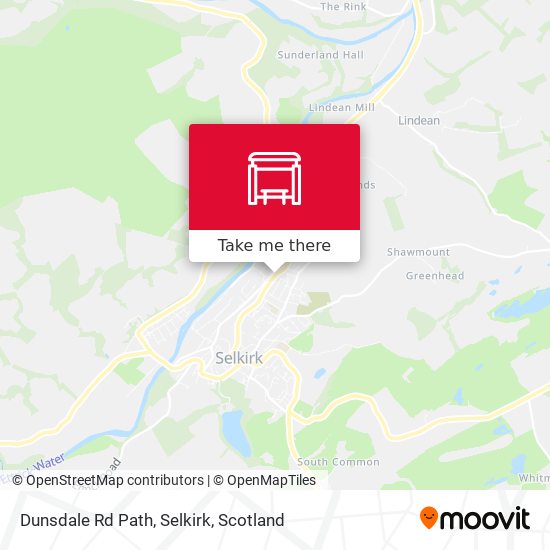 Dunsdale Rd Path, Selkirk map