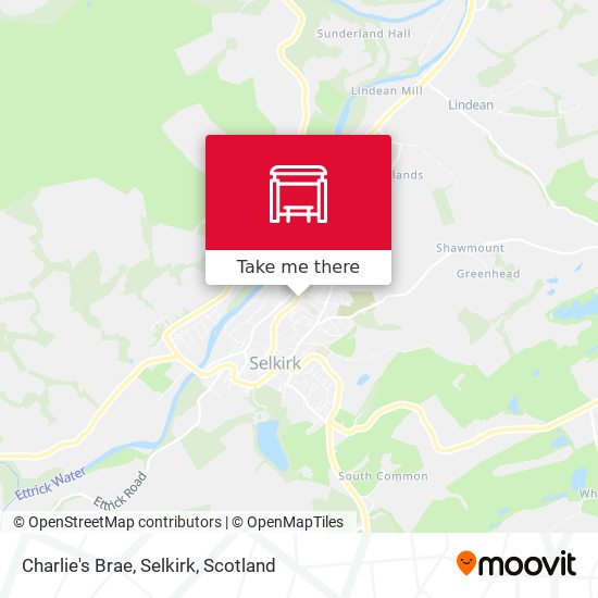 Charlie's Brae, Selkirk map