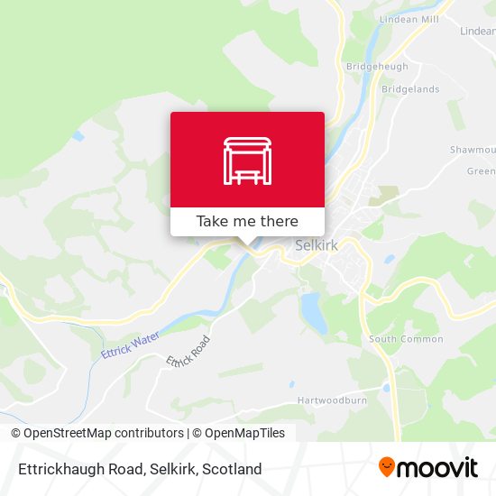 Ettrickhaugh Road, Selkirk map