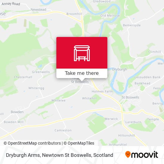 Dryburgh Arms, Newtown St Boswells map