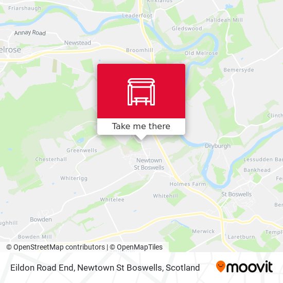 Eildon Road End, Newtown St Boswells map