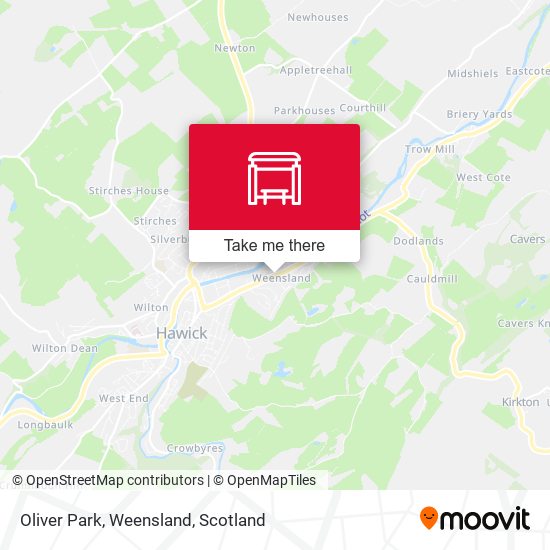 Oliver Park, Weensland map