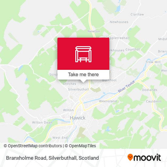 Branxholme Road, Silverbuthall map