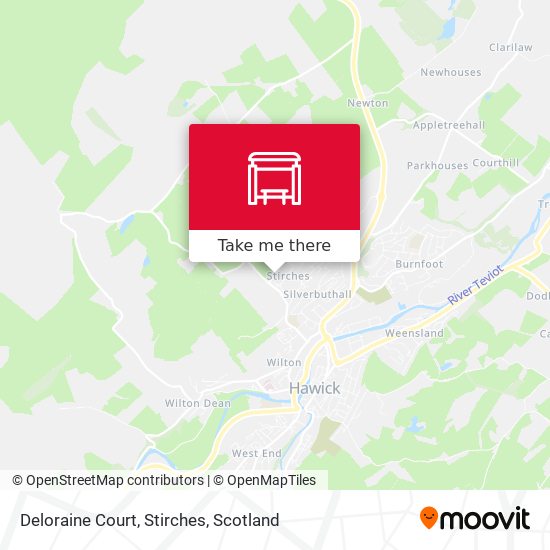 Deloraine Court, Stirches map