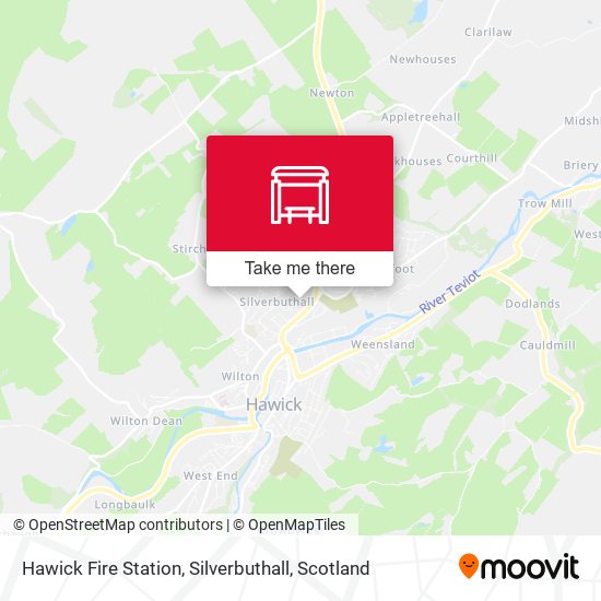 Hawick Fire Station, Silverbuthall map
